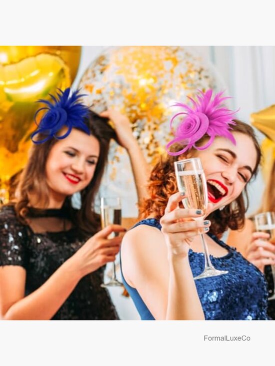 Elegant Derby Fascinator Hats 8pk Tea Party Wedding Hair Accessories main image 5